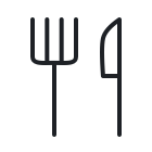 dinnerware facilities icon