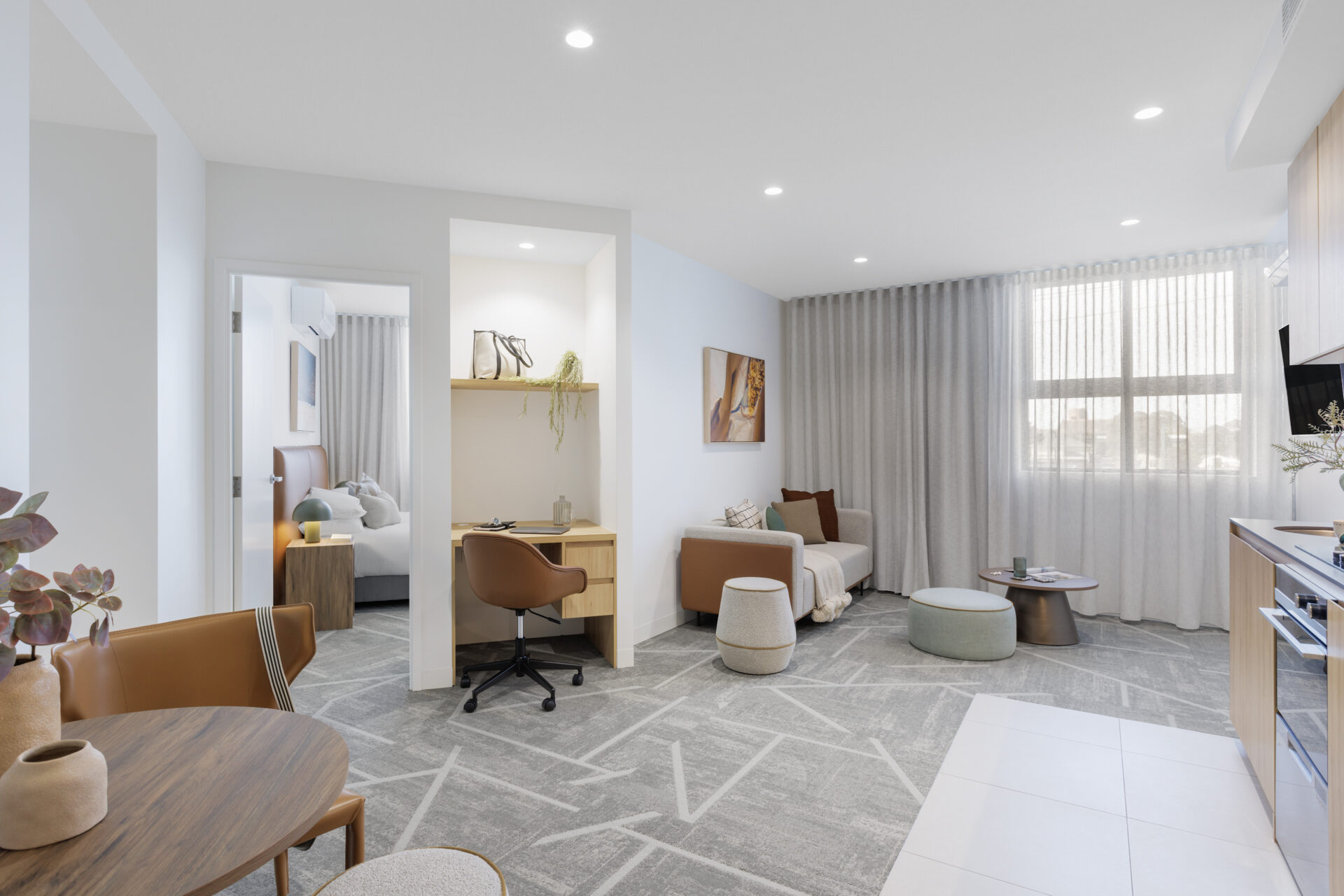 Accessible apartment at Punthill Sunshine – wheelchair-friendly Sunshine Hospital accommodation with step-free access and accessible bathroom